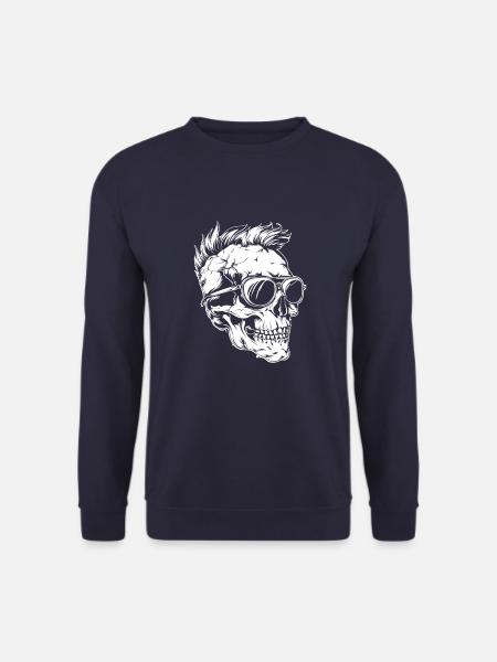 Punk Skull - Unisex Sweatshirt - navy
