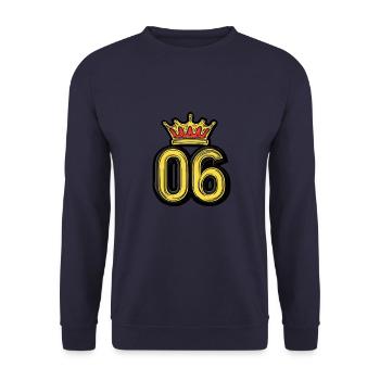 Couronne à 6 chiffres - Sweat-shirt Unisexe - marine - Devant - Alina (178cm) & Michal (187cm)