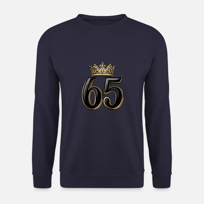 65 Zahl Krone - Unisex Pullover - Navy
