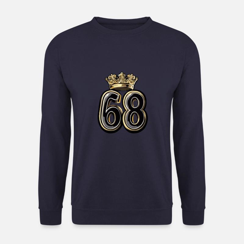 68 Zahl Krone - Unisex Pullover - Navy