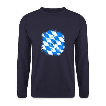 Bayern - Unisex Pullover - Navy - Vorne - Alina (178cm) & Michal (187cm)