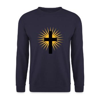 weiter5 - Sweat-shirt Unisexe - marine - Devant - Alina (178cm) & Michal (187cm)