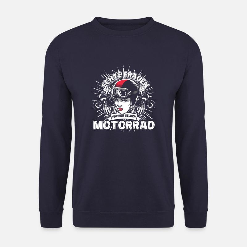 Motorrad Frauen - Unisex Pullover - Navy