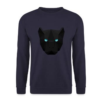 panther - Unisex Sweatshirt - navy - Front - Alina (178cm) & Michal (187cm)