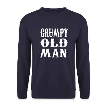 VIEIL HOMME GRINCHEUX - Sweat-shirt Unisexe - marine - Devant - Alina (178cm) & Michal (187cm)
