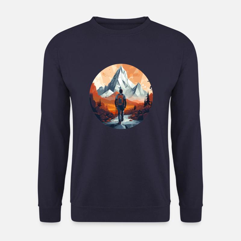 Mountain - Unisex Pullover - Navy