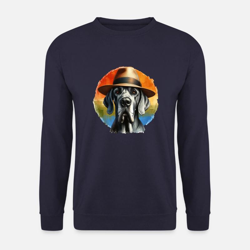Great Dane Splash Art - Unisex Sweatshirt - navy