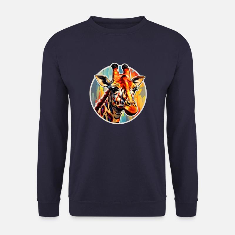 Giraffe Head - Unisex Sweatshirt - navy