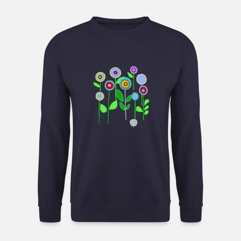 Blumenwiese - Unisex Pullover - Navy