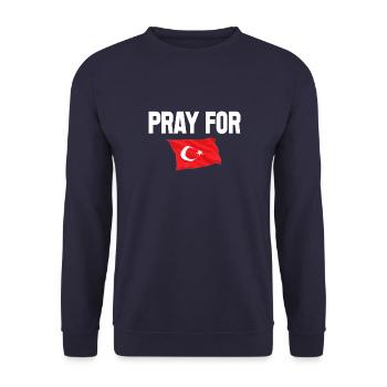 TURKIYE 2023 - Unisex Pullover - Navy - Vorne - Alina (178cm) & Michal (187cm)
