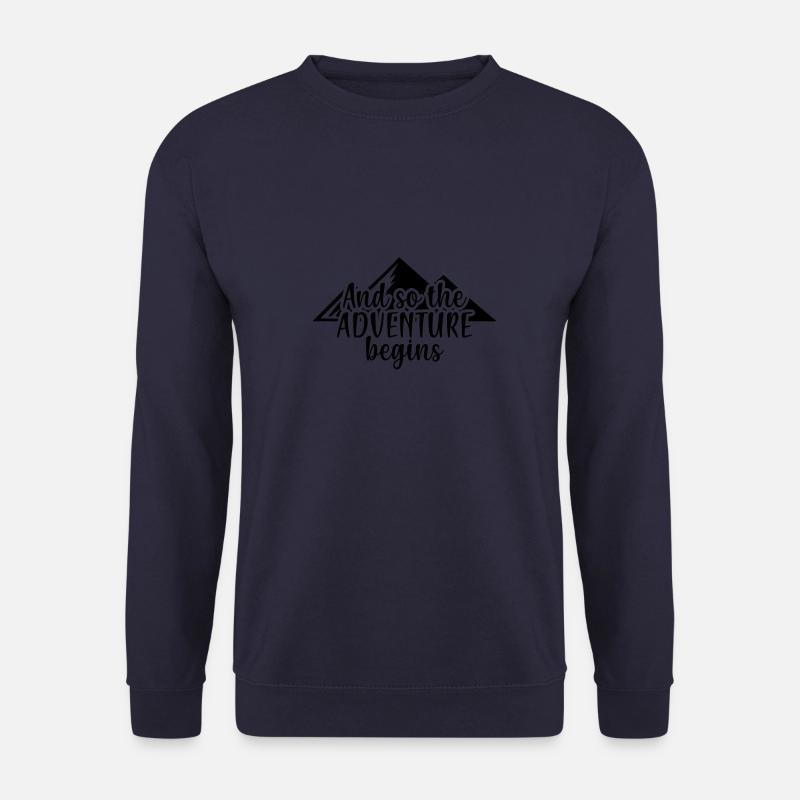 adventure begins - Unisex Pullover - Navy