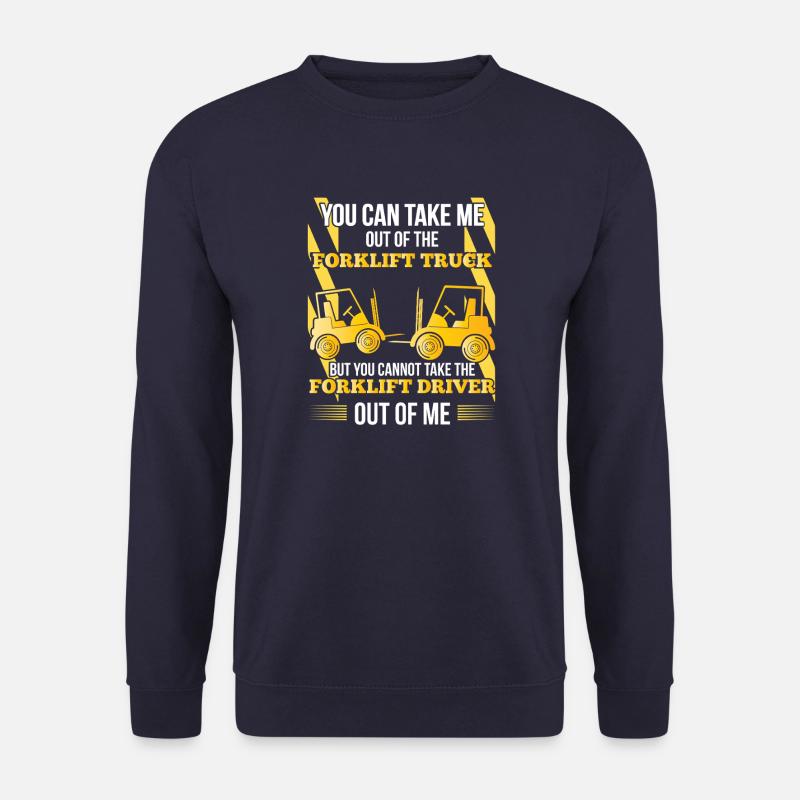 Gabelstaplerfahrer Spruch lustig Lager Logistik - Unisex Pullover - Navy