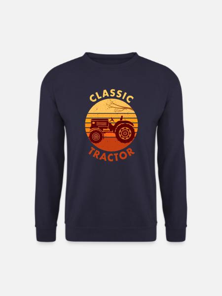 Traktor Schlepper Trecker Classic Tractor Geschenk - Unisex Pullover - Navy