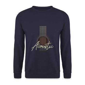 Musik Pop Rock Jazz Gospel Rhythmus Geschenkidee - Unisex Pullover - Navy - Vorne - Alina (178cm) & Michal (187cm)