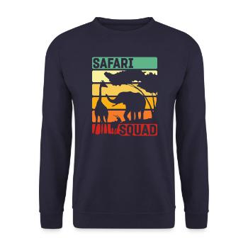 Safari Squad - Unisex Sweatshirt - navy - Front - Alina (178cm) & Michal (187cm)