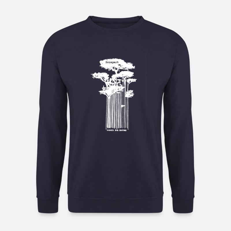 Danger 4 Nature logo white - Unisex Pullover - Navy