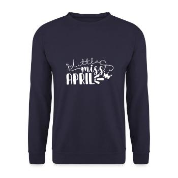 Avril Anniversaire Femmes Femmes Filles - Sweat-shirt Unisexe - marine - Devant - Alina (178cm) & Michal (187cm)