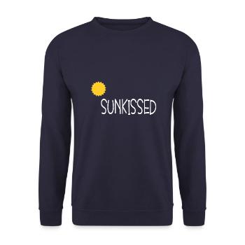Sun Kissed Sunny Day Sunshine Holiday - Unisex Sweatshirt - navy - Front - Alina (178cm) & Michal (187cm)