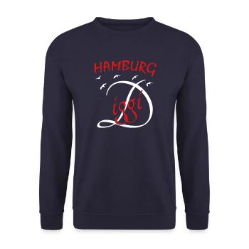 Hamburg Diggi - Unisex Pullover - Navy - Vorne - Alina (178cm) & Michal (187cm)