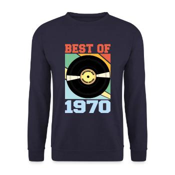 Le meilleur de 1970 - Sweat-shirt Unisexe - marine - Devant - Alina (178cm) & Michal (187cm)