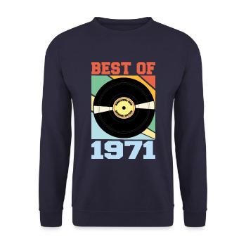 Le meilleur de 1971 - Sweat-shirt Unisexe - marine - Devant - Alina (178cm) & Michal (187cm)