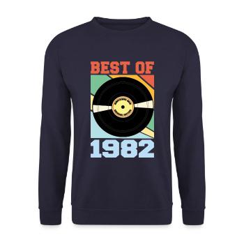 Best of 1982 - Unisex Pullover - Navy - Vorne - Alina (178cm) & Michal (187cm)