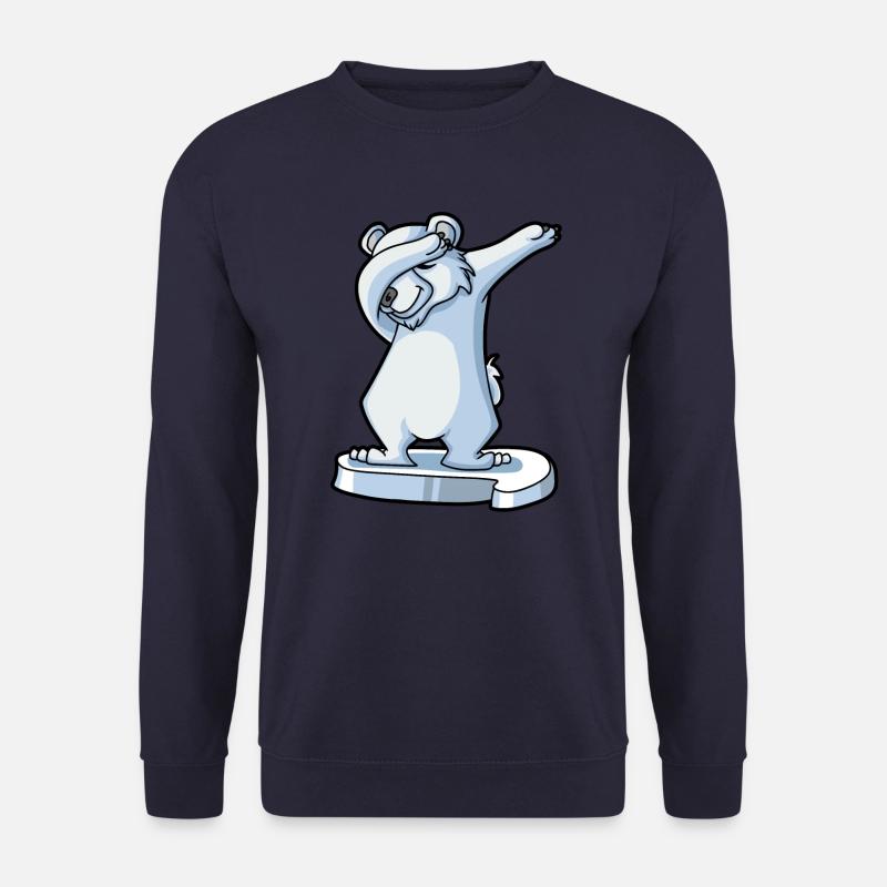 Dabbender polar bear - Unisex Sweatshirt - navy