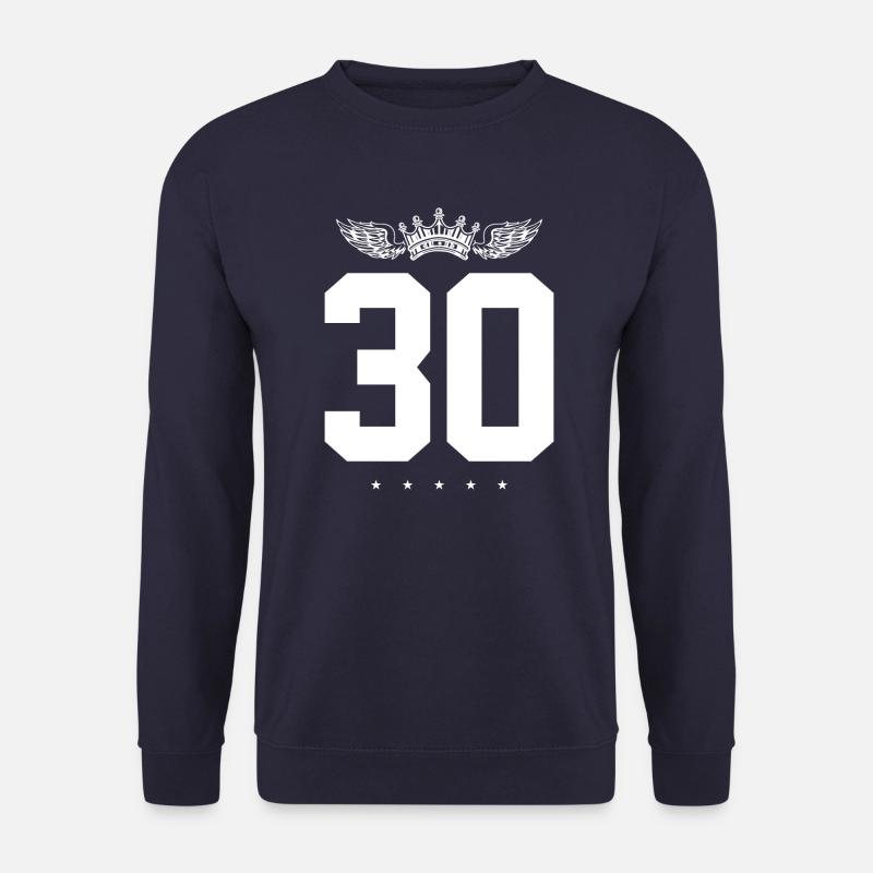 30 Number crown - Unisex Sweatshirt - navy