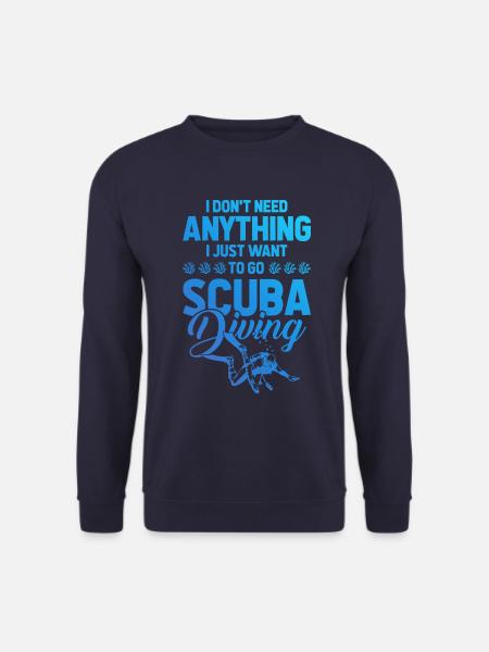 Diving scuba diving - Unisex Sweatshirt - navy