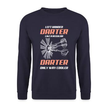 Dart Darter - Unisex Sweatshirt - navy - Front - Alina (178cm) & Michal (187cm)