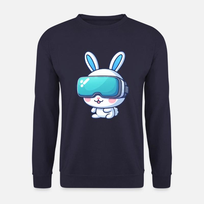 VR Gaming Bunny: Virtual Adventures - Unisex Sweatshirt - navy