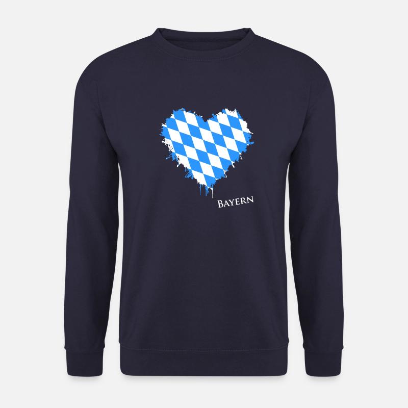 Bayern, Herz, Bavaria, Love, Oberbayern - Unisex Pullover - Navy