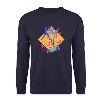 Padel Mom Padel Player Padelennis Mama Mother - Unisex Sweatshirt - navy - Front - Alina (178cm) & Michal (187cm)