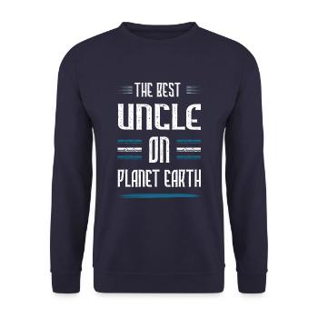 Le meilleur oncle dit - Sweat-shirt Unisexe - marine - Devant - Alina (178cm) & Michal (187cm)