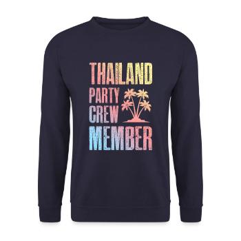Thailand Party Crew - Unisex Pullover - Navy - Vorne - Alina (178cm) & Michal (187cm)