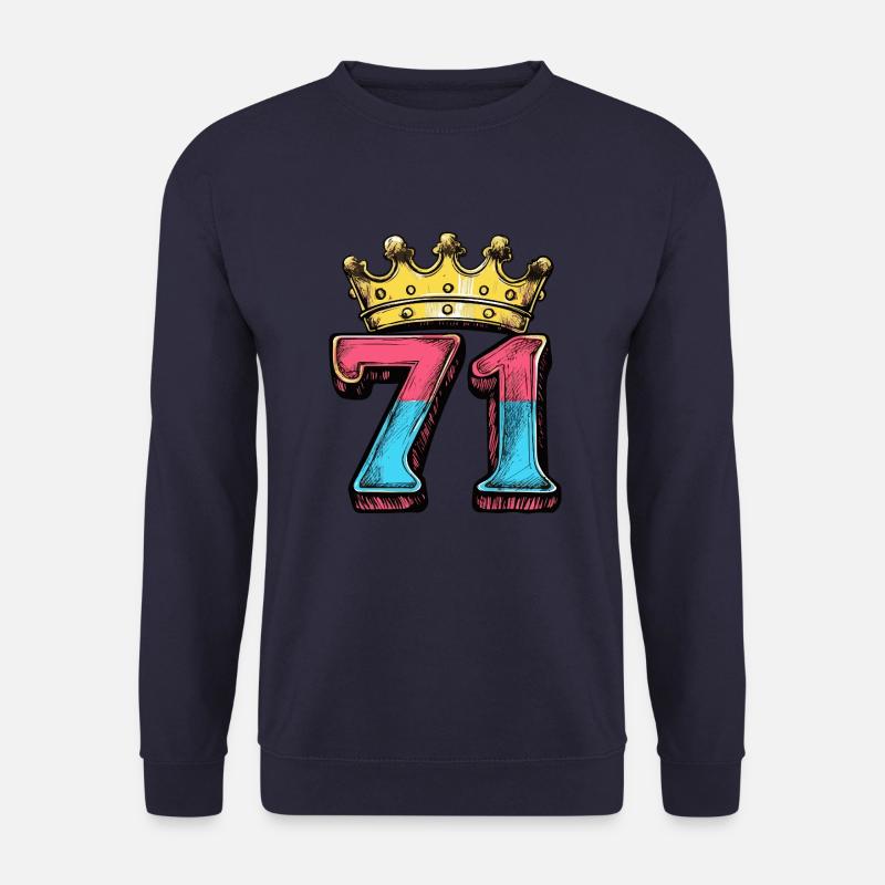 71 Zahl Krone - Unisex Pullover - Navy