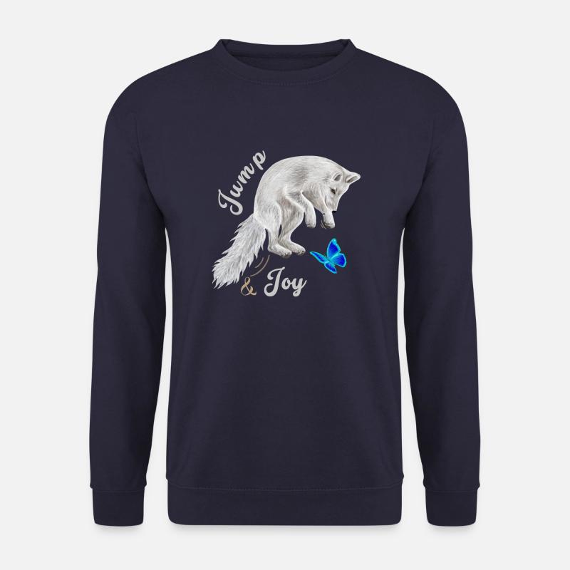 Fuchs springend - Unisex Pullover - Navy