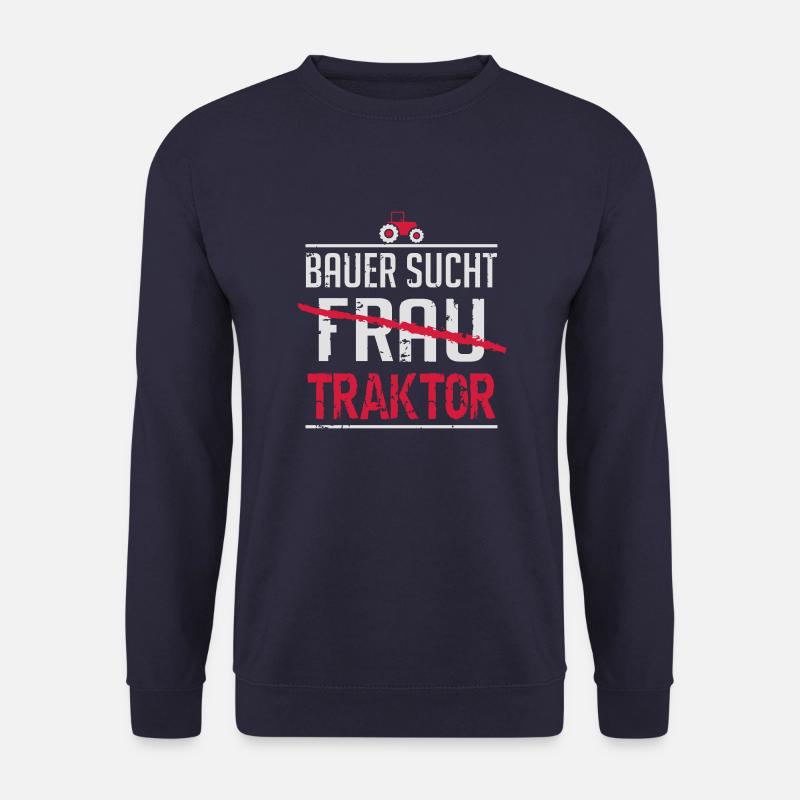 Bauer sucht Traktor - Unisex Pullover - Navy