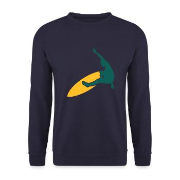 surfer - Unisex Pullover - Navy - Vorne - Alina (178cm) & Michal (187cm)