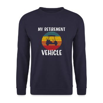 My retirement vehicle original gift golfing - Sweat-shirt Unisexe - marine - Devant - Alina (178cm) & Michal (187cm)