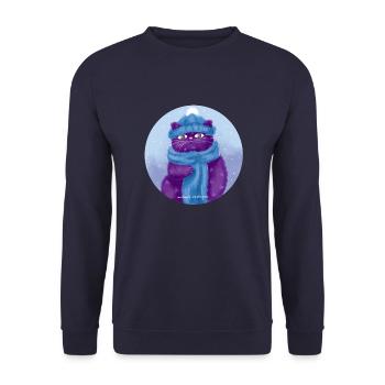 Bonnet de chat - Sweat-shirt Unisexe - marine - Devant - Alina (178cm) & Michal (187cm)