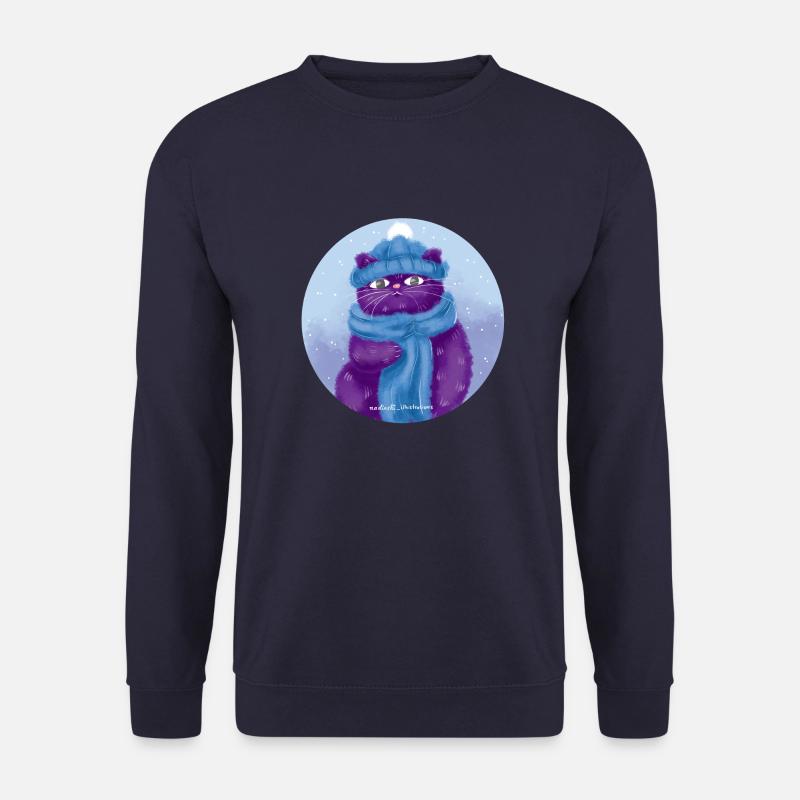 Katze Mütze - Unisex Pullover - Navy