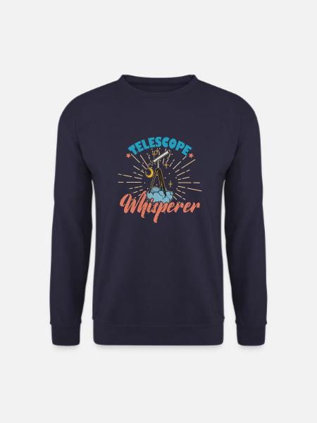 Space Stars Planets Telescope Astronomy - Sweat-shirt Unisexe - marine