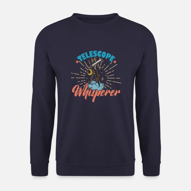 Space Stars Planets Telescope Astronomy - Unisex Sweatshirt - navy