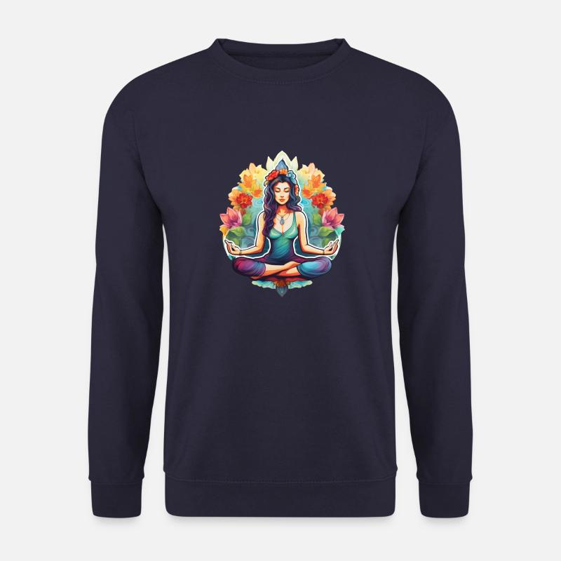 Meditierendes Glück - Unisex Pullover - Navy
