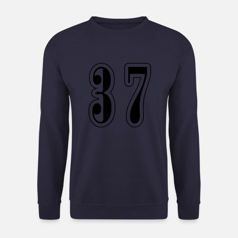 37 Symbole numérique - Sweat-shirt Unisexe - marine