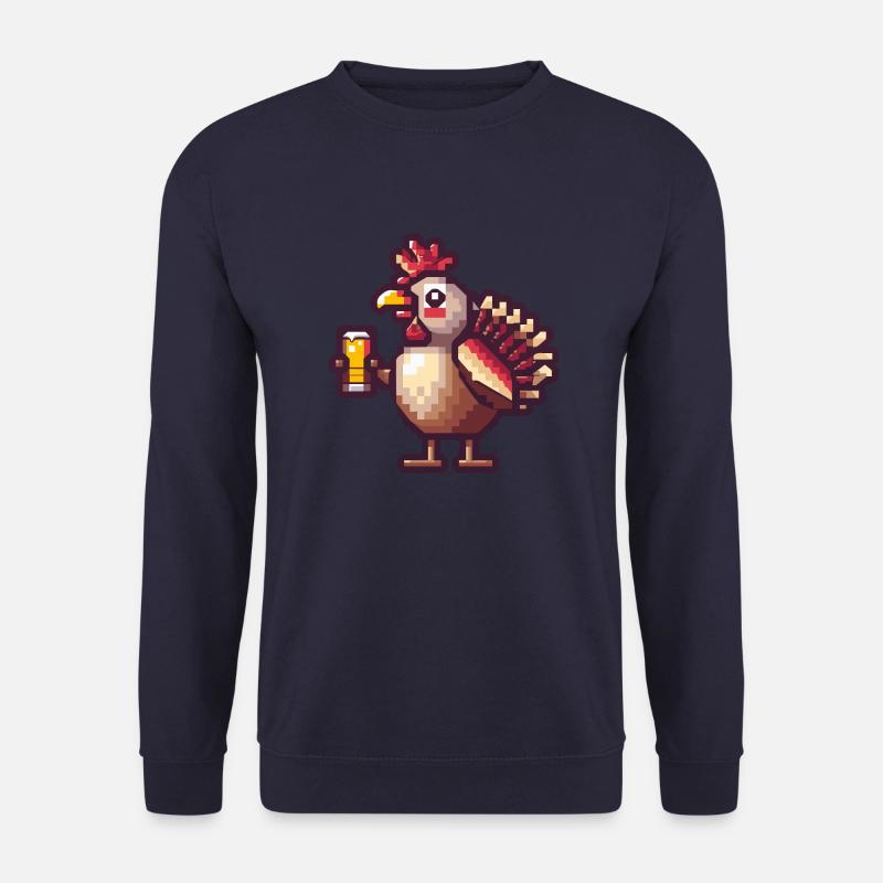 Truthan Beer Pixel - Unisex Sweatshirt - navy
