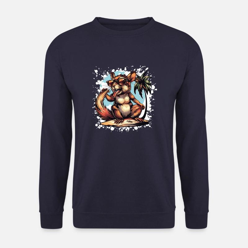 Eichhörnchen Insel Palme - Unisex Pullover - Navy