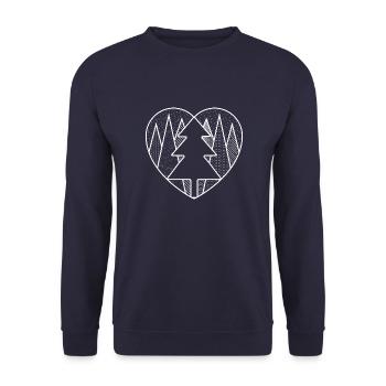 nature lover.png - Sweat-shirt Unisexe - marine - Devant - Alina (178cm) & Michal (187cm)