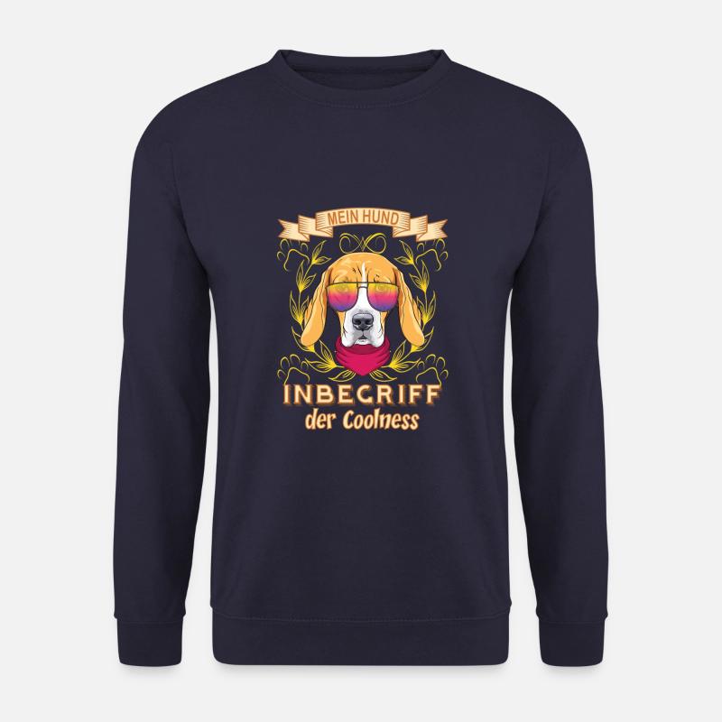 Coole Hunde - Mein Hund Inbegriff der Coolness - Unisex Pullover - Navy
